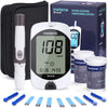 Blood Glucose Meter Kit with Test Strips and Lancets, Diabetes Testing Kit for Blood Ketone and Glucose, Blood Sugar Monitoring System with 1 Meter, 1 Lancing Device, 100 Lancets and 100 Strips